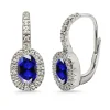 Pendientes Diamantes Zafiros Aniversario