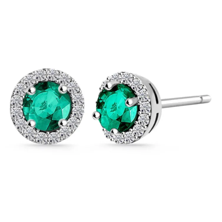 Pendientes Esmeralda Clavel 1.20Ct