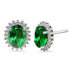 Pendientes Esmeralda Orla Dalia 2.60