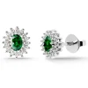 Pendientes Esmeralda Oval Detail