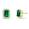 Pendientes Esmeralda Rectangular 1.30Ct Dormilona Sunset Rentangle