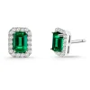 Pendientes Esmeralda Rectangular 1.30Ct Dormilona Sunset Rentangle