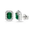 Pendientes Esmeralda Rectangular 1.45Ct Dormilona Sunset Rentangle