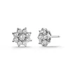 Pendientes Flor Estrella Diamantes 0.82Ct