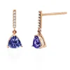 Pendientes Iolita Y Diamantes Trillon