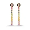 Pendientes Largos Zafiros Colores Riviere Nicols