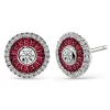 Pendientes Ojo De Perdiz Rubí