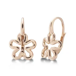 Pendientes Oro Basic Gold Flor Fina