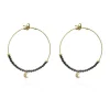 Pendientes Oro Dark Moon