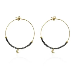 Pendientes Oro Dark Moon