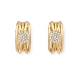 Pendientes Oro Diamantes Tierra Spot