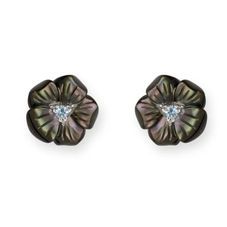 Pendientes Oro Flower