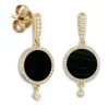 Pendientes Oro Onix Opaque Stones