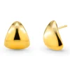 Pendientes Oro Triángulos Nochentera 19mm