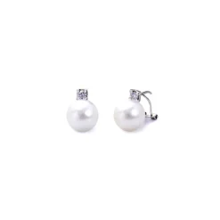 Pendientes Perlas Diamantes Pearls Lady