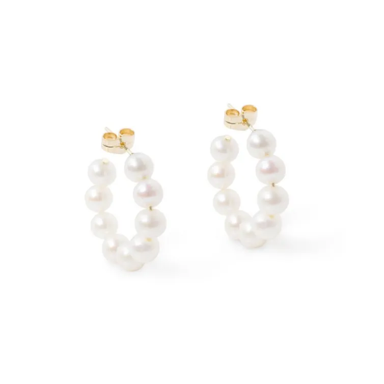 Pendientes Perlas Hoop