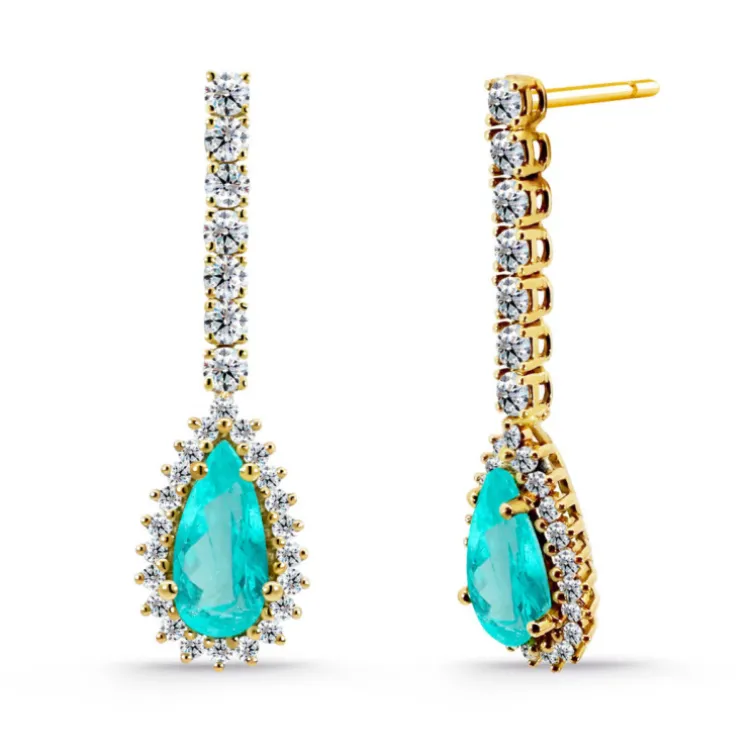 Pendientes Red Carpet Paraiba Pera
