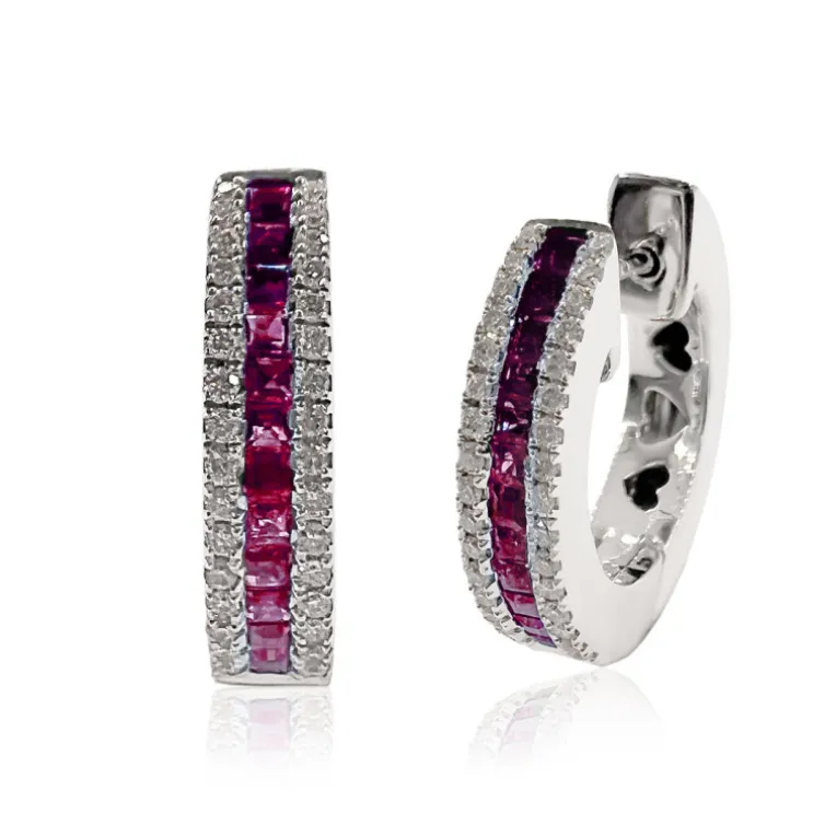 Pendientes Rubí Aro Elegant