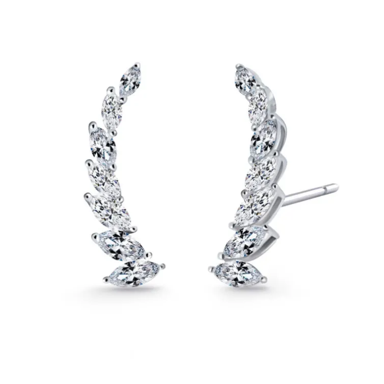 Pendientes Trepadores Oro Marquesa 1.2 Ct