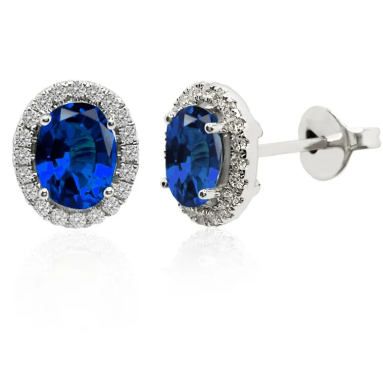 Pendientes Zafiro Orla Dalia 1.96