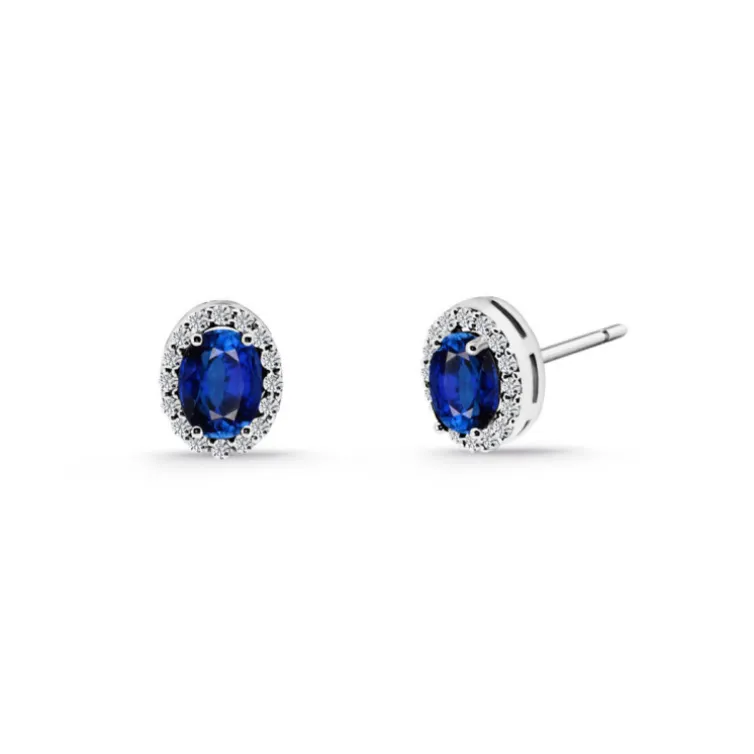 Pendientes Zafiro oval Orla Sunset 1.20