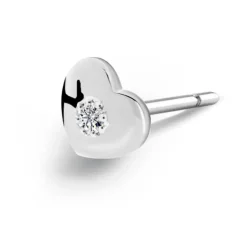 Piercing Corazón Celebrity Oro Blanco