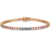 Pulsera Zafiros Colores Oro Rosa Rainbow