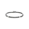 Pulsera Diamantes Negros y Blancos Riviere Black Power