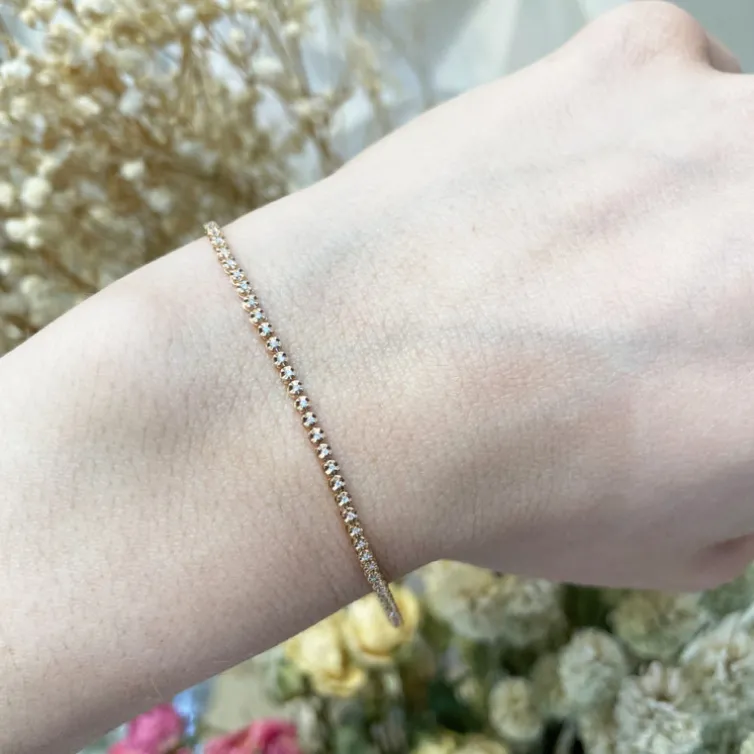 Pulsera Diamantes Riviere Redonda 0.30Ct