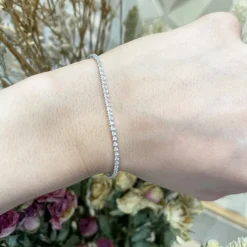 Pulsera Diamantes Riviere Redonda 0.60Ct