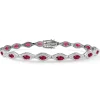 Pulsera Diamantes y Rubís Marquise Riviere