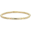 Pulsera Elástica de Diamantes y Oro Elástica Barra Sencilla Colette