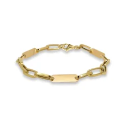 Pulsera Esclava Mujer Oro Amarillo Eslabones