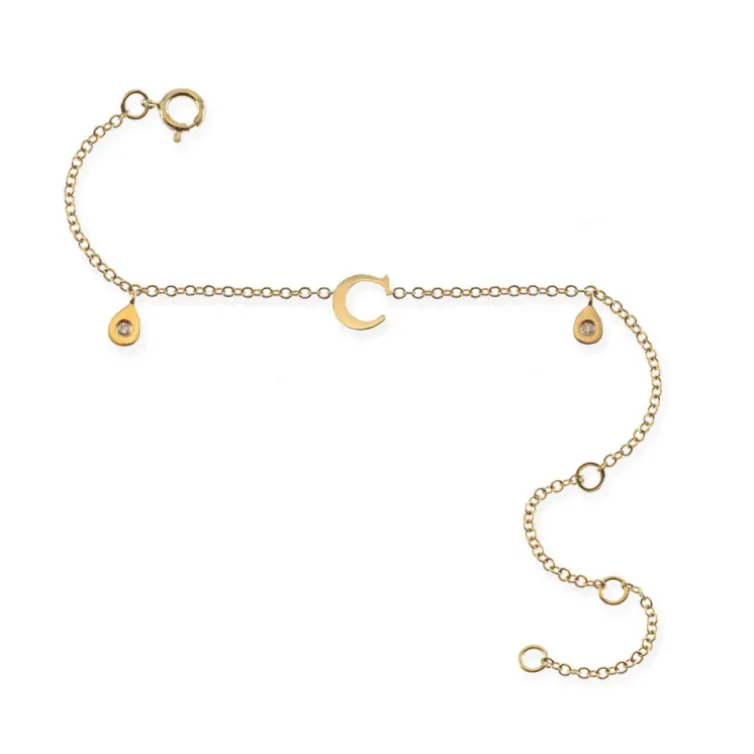 Pulsera Inicial Letra C Mini Details