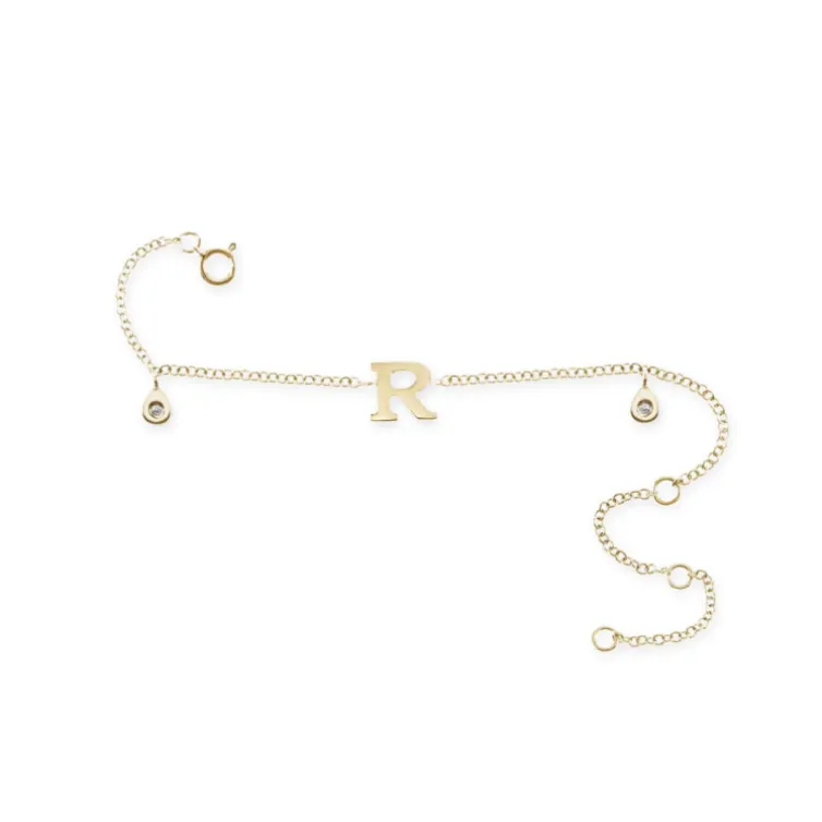 Pulsera Inicial Letra R Mini Details