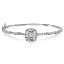 Pulsera oro blanco y Diamantes Electra
