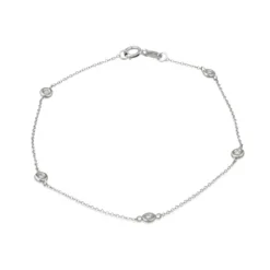 Pulsera Oro Diamantes 5 Spot