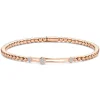 Pulsera Oro Diamantes Elastic Camelia triple