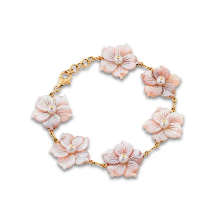 Pulsera Oro Flower Power