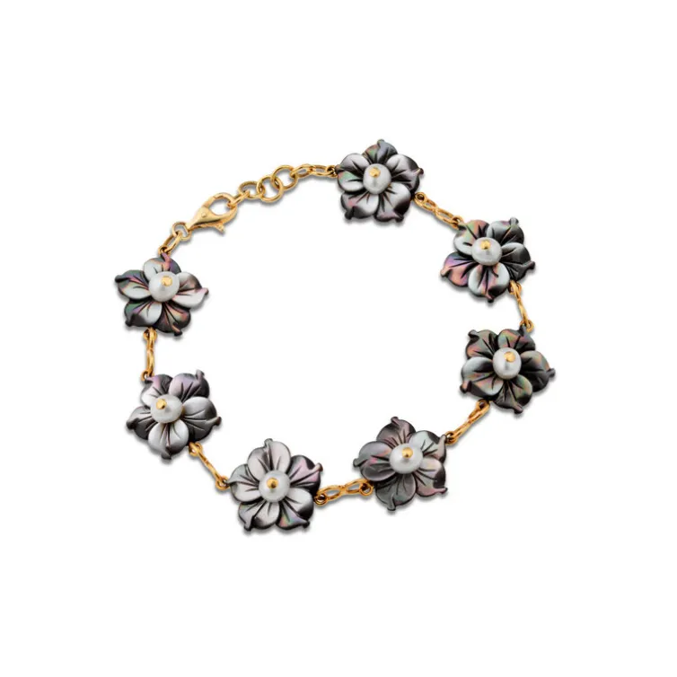 Pulsera Oro Flower Power