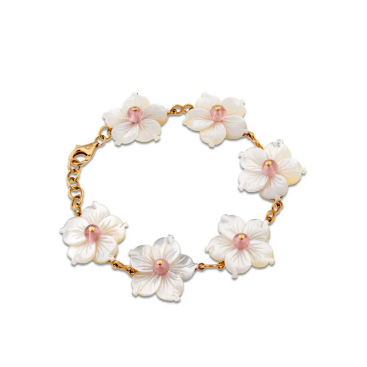 Pulsera Oro Flower Power