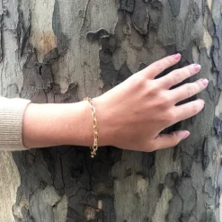Pulsera Oro 18K Eslabon Daily 18Cm