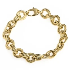 Pulsera Oro 18K Eslabon Doble