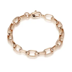 Pulsera Oro 18K Eslabon Gallon 13X7 17Cm