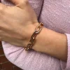 Pulsera Oro Rosa 18K Eslabon 60X10