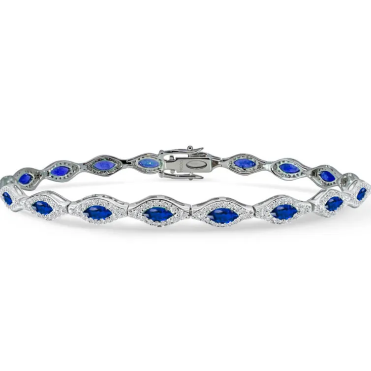 Pulsera Riviere Zafiros Marquise y Diamantes