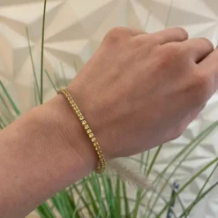 Pulsera Zafiros Amarillo 3.80Ct Oro Rosa Rainbow