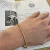 Pulsera Zafiros Amarillos 2.45Ct Oro Rosa Rainbow