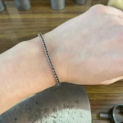 Pulsera Zafiros Azules 2.45Ct Oro Rosa Rainbow