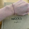 Pulsera Zafiros Rosa 3.80Ct Oro Rosa Rainbow